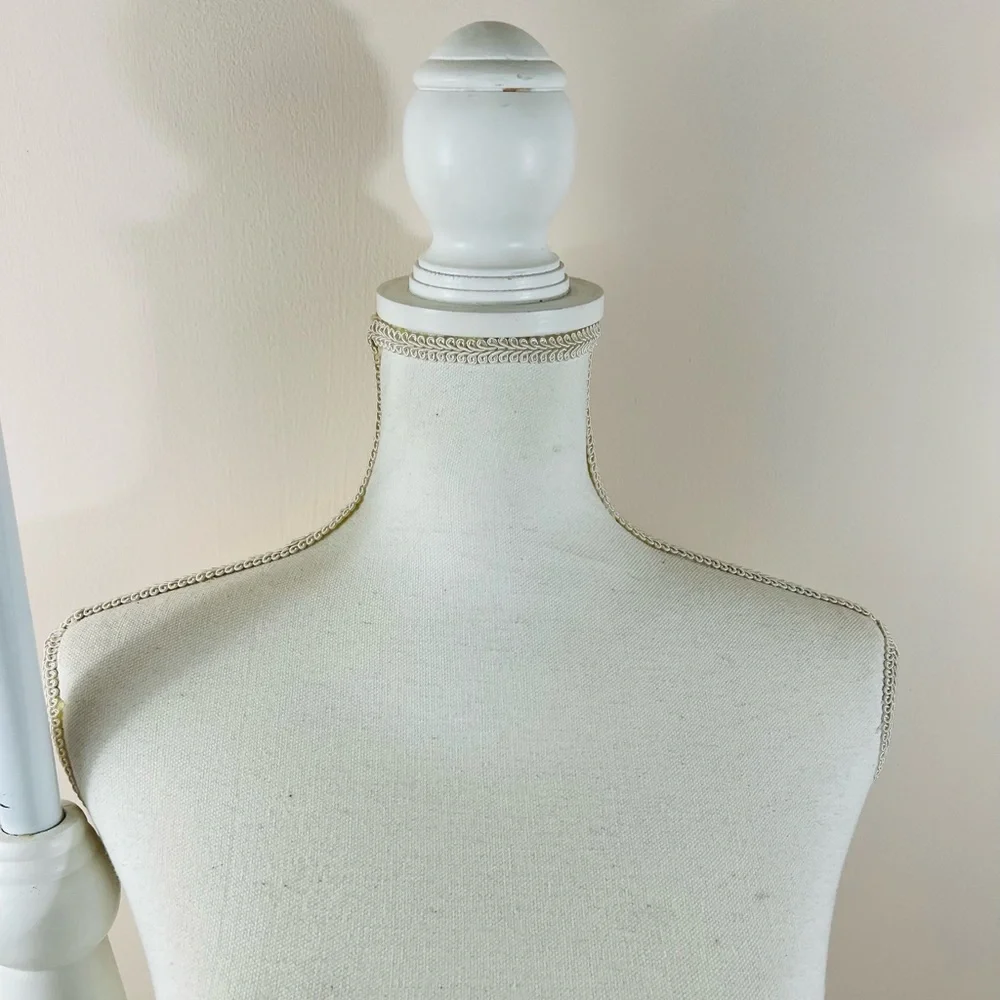 Mannequin Female Torso Body Dress Form White Adjustable Tripod Stand - Picture 2 of 7